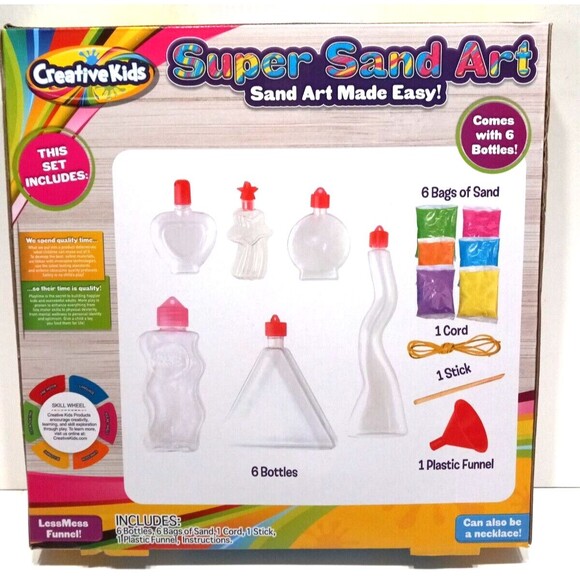 Creative Kids Super Sand Art Activity Kit Kids Children Educational Motor Skills - Picture 5 of 10